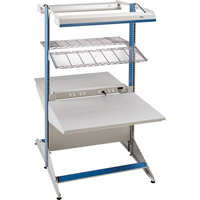 Postes de travail modulaires ergonomiques - Exemples de configurations - A-DC Ajouts de coin &agrave; deux c&ocirc;t&eacute;s, 36" la x 56" p x 84" h, Ajout de coin &agrave; deux c&ocirc;t&eacute;s TGS INDUSTRIEL