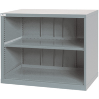 Shelf Cabinets, Steel, 33-1/2" H x 40-1/4" W x 22-1/2" D, Light Grey TGS INDUSTRIEL