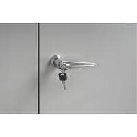 Cabinet Style Shop Desk, 34-1/2" W x 30" D x 53" H, Grey TGS INDUSTRIEL