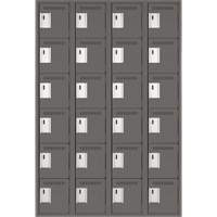 Petits casiers Clean Line, 6 niveaux, Bloc de 4, 48" x 18" x 72", Acier, Charbon, Rivet (assembl&eacute;) TGS INDUSTRIEL