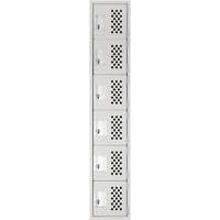 Clean Line Lockerettes, 6 -tier, 18" x 72" x 12", Steel TGS INDUSTRIEL