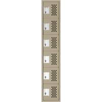 Petits casiers &eacute;conomiques assembl&eacute;s et perfor&eacute;s Clean Line, 6 niveaux, 18" x 72" x 12", Acier TGS INDUSTRIEL