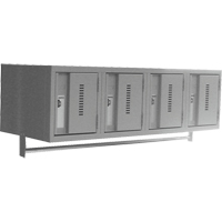 Casiers muraux robustes, Bloc de 4, 18" x 12" x 12", Acier TGS INDUSTRIEL