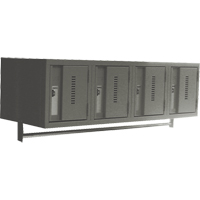 Casiers muraux robustes, Bloc de 4, 18" x 12" x 12", Acier TGS INDUSTRIEL