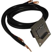 Panneau de douille polaris&eacute;e en acier inoxydable &agrave; brancher, 4 AWG, C&acirc;ble 5' TGS INDUSTRIEL