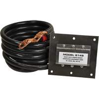 Panneau de douille polaris&eacute;e robuste en acier inoxydable &agrave; brancher, 1 AWG, C&acirc;ble 5' TGS INDUSTRIEL