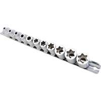 Jeu de douilles Flat-Cut E-"Star", 11 Morceaux, Prise de 3/8" TGS INDUSTRIEL