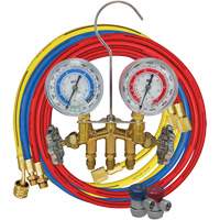 R134A 2-Way Brass Manifold Gauge Set TGS INDUSTRIEL