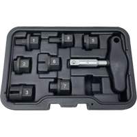 Trousse d'outils pour bouchons de vidange dhuile 8 morceaux TGS INDUSTRIEL