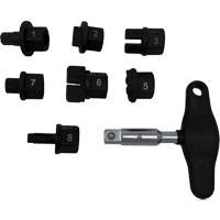 Trousse d'outils pour bouchons de vidange dhuile 8 morceaux TGS INDUSTRIEL