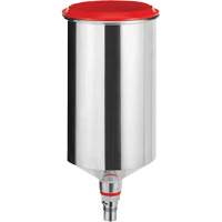 Gobelet r&eacute;utilisable en aluminium 1,0?L avec raccord QCC, sans filetage fin TGS INDUSTRIEL