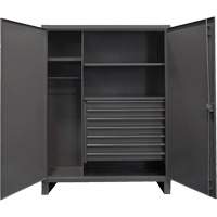 Vestiaire tr&egrave;s robuste, Acier, 48" la x 24" p x 78" h, Gris TGS INDUSTRIEL