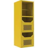 Armoire pour le contr&ocirc;le des d&eacute;versements, 1 Tablettes, 72" h x 24" la x 24" p, Acier, Jaune TGS INDUSTRIEL
