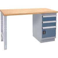 &eacute;tabli industriel, Porte a/combinaison de tiroirs, Cap 1000 lb, 36" la x 72" p, 34" h TGS INDUSTRIEL