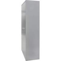 Wardrobe Storage Cabinet, Steel, 36" W x 18" D x 72" H, Grey TGS INDUSTRIEL