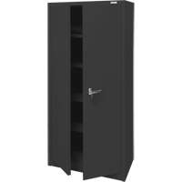 Storage Cabinet, Steel, 4 Shelves, 66" H x 30" W x 15" D, Black TGS INDUSTRIEL