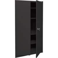 Armoire d'entreposage, Acier, 4 Tablettes, 78" h x 36" la x 24" P, Noir TGS INDUSTRIEL