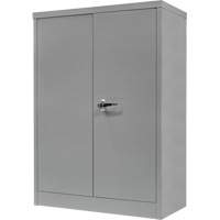 Counter-High Storage Cabinet, Steel, 2 Shelves, 42" H x 30" W x 15" D, Grey TGS INDUSTRIEL