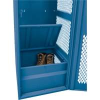 Gear Locker with Door, Steel, 24" W x 18" D x 72" H, Dark Blue TGS INDUSTRIEL