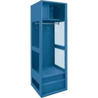 Gear Locker, Steel, 24" W x 18" D x 72" H, Dark Blue TGS INDUSTRIEL