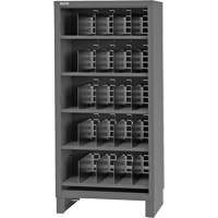 Armoire robuste &agrave; façade ouverte avec s&eacute;parateurs, Acier, 0 tiroirs, 36" x 24" x 78", Gris TGS INDUSTRIEL