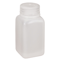 Bouteilles peu encombrantes &agrave; prise facile, Carr&eacute;e, 6 oz, Plastique TGS INDUSTRIEL