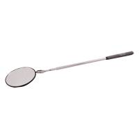Inspection Mirror, Circular, 3-3/4" L x 3-3/4" W, Telescopic TGS INDUSTRIEL