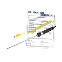 Sonde thermocouple &agrave; immersion avec certificat de calibration, 600 °C (1112°F) Temp. max. TGS INDUSTRIEL