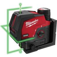 Ensemble de laser vert &agrave; lignes crois&eacute;es et points d'aplomb M12 TGS INDUSTRIEL