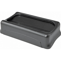Contenants Slim Jim a/canaux de ventilation, Couvercle &agrave; battant, Plastique, Convient aux contenants 20-1/2" x 11-2/5" TGS INDUSTRIEL