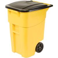 BRUTE&reg; Roll-Out Container, Curbside, Plastic, 50 US gal. TGS INDUSTRIEL
