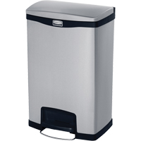 Slim Jim&reg; Waste Container, Stainless Steel, 13 US gal. Capacity TGS INDUSTRIEL