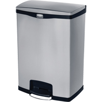 Slim Jim&reg; Waste Container, Stainless Steel, 24 US gal. Capacity TGS INDUSTRIEL
