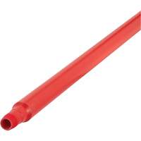 Ultra Hygiene Handle, Broom/Scraper/Squeegee, Red, Ergonomic, 59" L TGS INDUSTRIEL