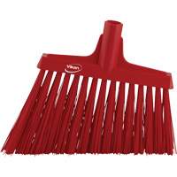 T&ecirc;te de balai oblique, Crins Extra-ferme, 12", Polyester, Rouge TGS INDUSTRIEL