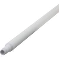 Ultra Hygiene Handle, Broom/Scraper/Squeegee, White, Ergonomic, 59" L TGS INDUSTRIEL