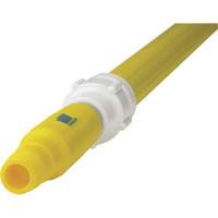 Manche de brosse pour plateforme, Brosse/Support &agrave; tampon, Jaune, T&eacute;lescopique, 62"-113" lo TGS INDUSTRIEL