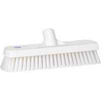 Brosse &agrave; r&eacute;curer pour planchers et murs, Crins Ferme, 12", Polyester, Blanc TGS INDUSTRIEL