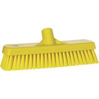 Brosse &agrave; r&eacute;curer pour planchers et murs, Crins Ferme, 12", Polyester, Jaune TGS INDUSTRIEL