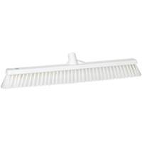 Balai-brosse &agrave; soies combin&eacute;es, Crins Cors&eacute;/Fin, 24", Polyester, Blanc TGS INDUSTRIEL
