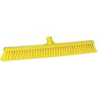 Balai-brosse &agrave; soies combin&eacute;es, Crins Cors&eacute;/Fin, 24", Polyester, Jaune TGS INDUSTRIEL