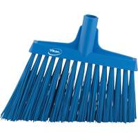 Angle Broom Head, X-Coarse Bristles, 12", Polyester, Blue TGS INDUSTRIEL