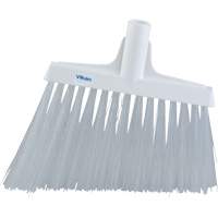 T&ecirc;te de balai oblique, Crins Extra-ferme, 12", Polyester, Blanc TGS INDUSTRIEL