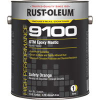 Base de mastic &eacute;poxy DTM du syst&egrave;me 9100, Orange s&eacute;curit&eacute;, Gallon TGS INDUSTRIEL