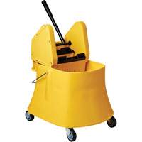 Champ Bucket & Wringer Combo, Down Press, 7.5 US Gal. (30 Quarts), Yellow TGS INDUSTRIEL