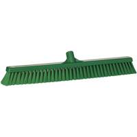 Small Particle Push Broom Head, Fine Bristles, 24", Polyester, Green TGS INDUSTRIEL
