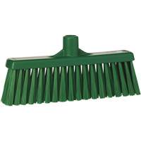 Upright Broom Head, Medium Bristles, 12", Polyester, Green TGS INDUSTRIEL