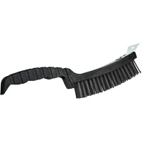 Scratch Brush, Steel, 4 x 17 Wire Rows, 12" Long TGS INDUSTRIEL
