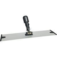 Support de vadrouille &agrave; &eacute;pousseter en microfibres &agrave; boucles et crochets, 18", Aluminium TGS INDUSTRIEL