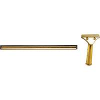 Window Squeegee with Handle, 18", Rubber, Brass Frame TGS INDUSTRIEL